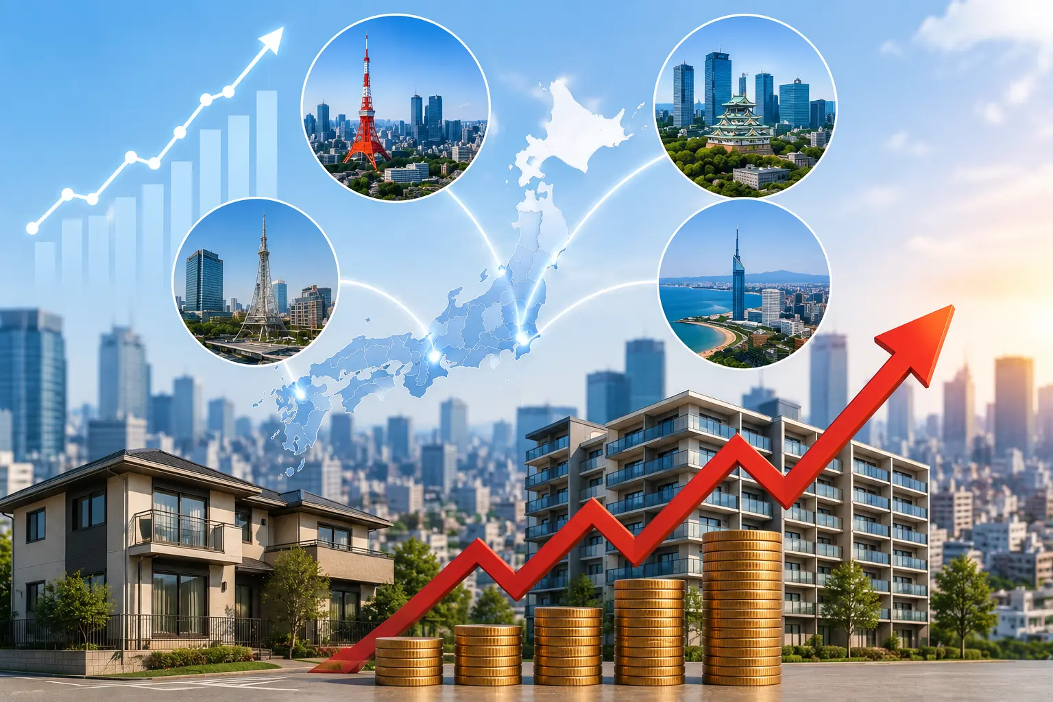 Giá Nhà Tokyo, Osaka, Nagoya, Fukuoka 2026: Còn Tăng Đến Bao Giờ?